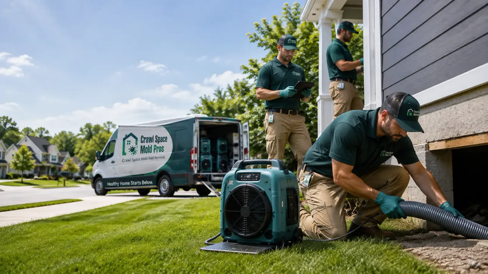 Crawl Space Mold Removal in Barry, MN